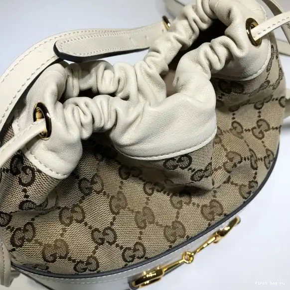 First bag ru Horsebit GUCCI bag small bucket 1955 0624